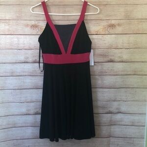 Un Deux Trois Black Pink Dress Size 16